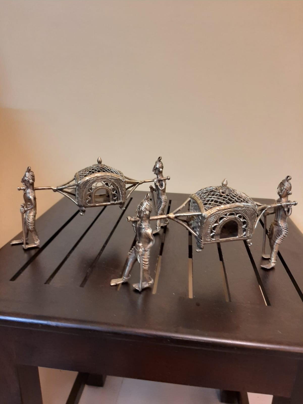 Palanquin and its Bearers Dokra