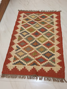 Handcrafted Durrie from weavers of Jodhpur