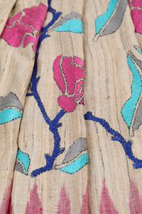 Ghicha Tusser Silk Ikat & Kantha