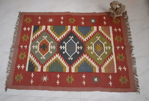 Traditional Flatweave Dhurrie