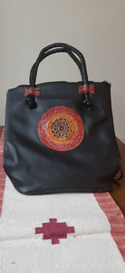 Black Tote in Leather