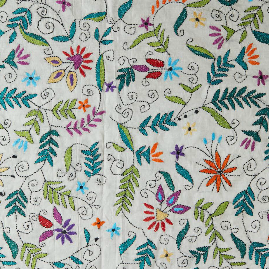 Pastel Pattern Kantha Dupatta