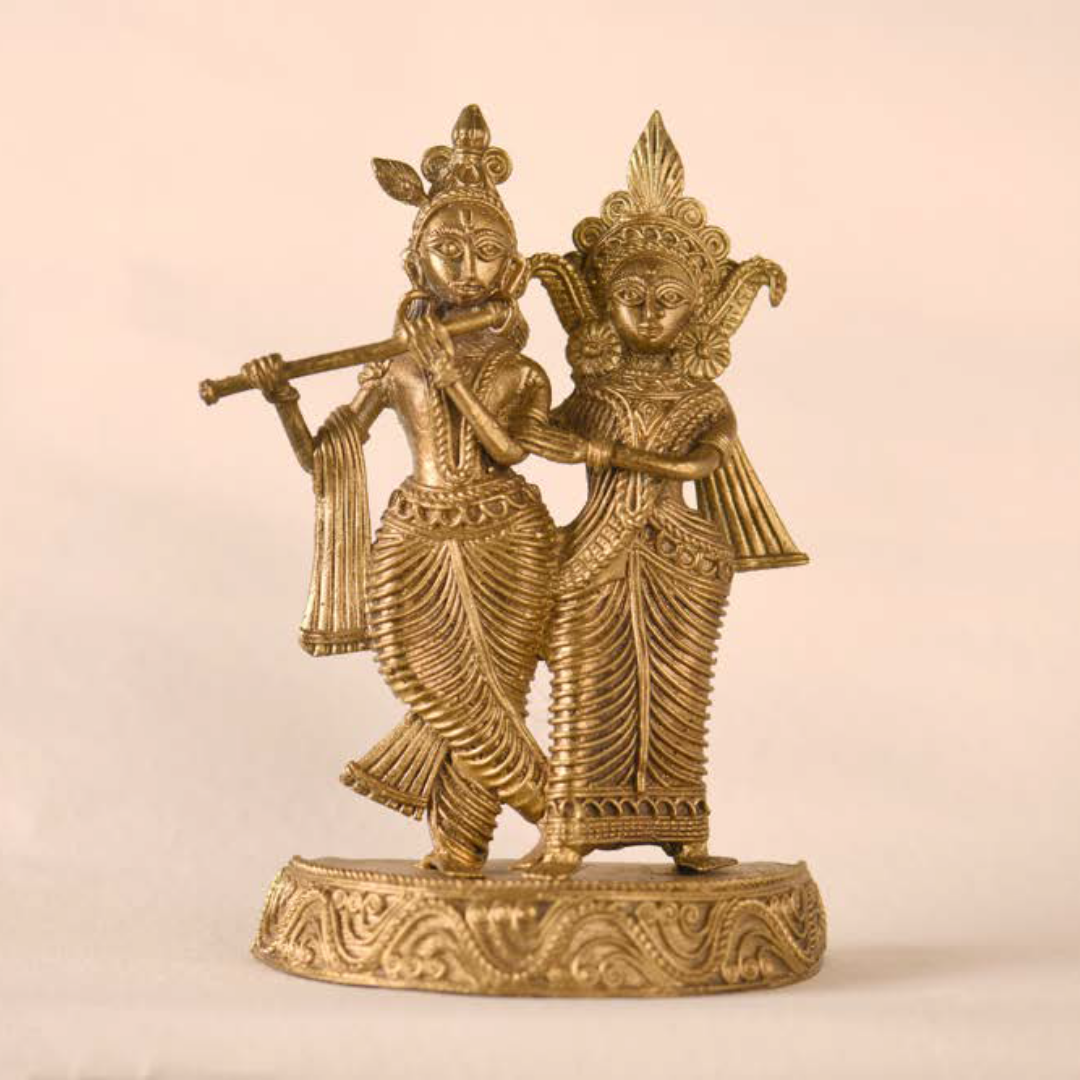 Radha Krishna - Handcrafted Dokra Artefacts