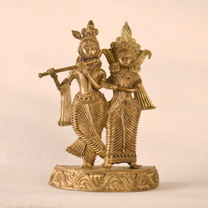 Radha Krishna - Handcrafted Dokra Artefacts