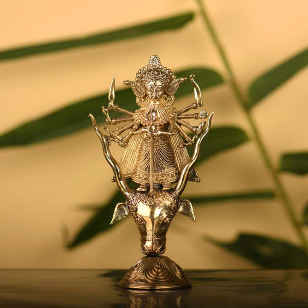 The OG of Power - Durga Handcrafted Dokra Artefact