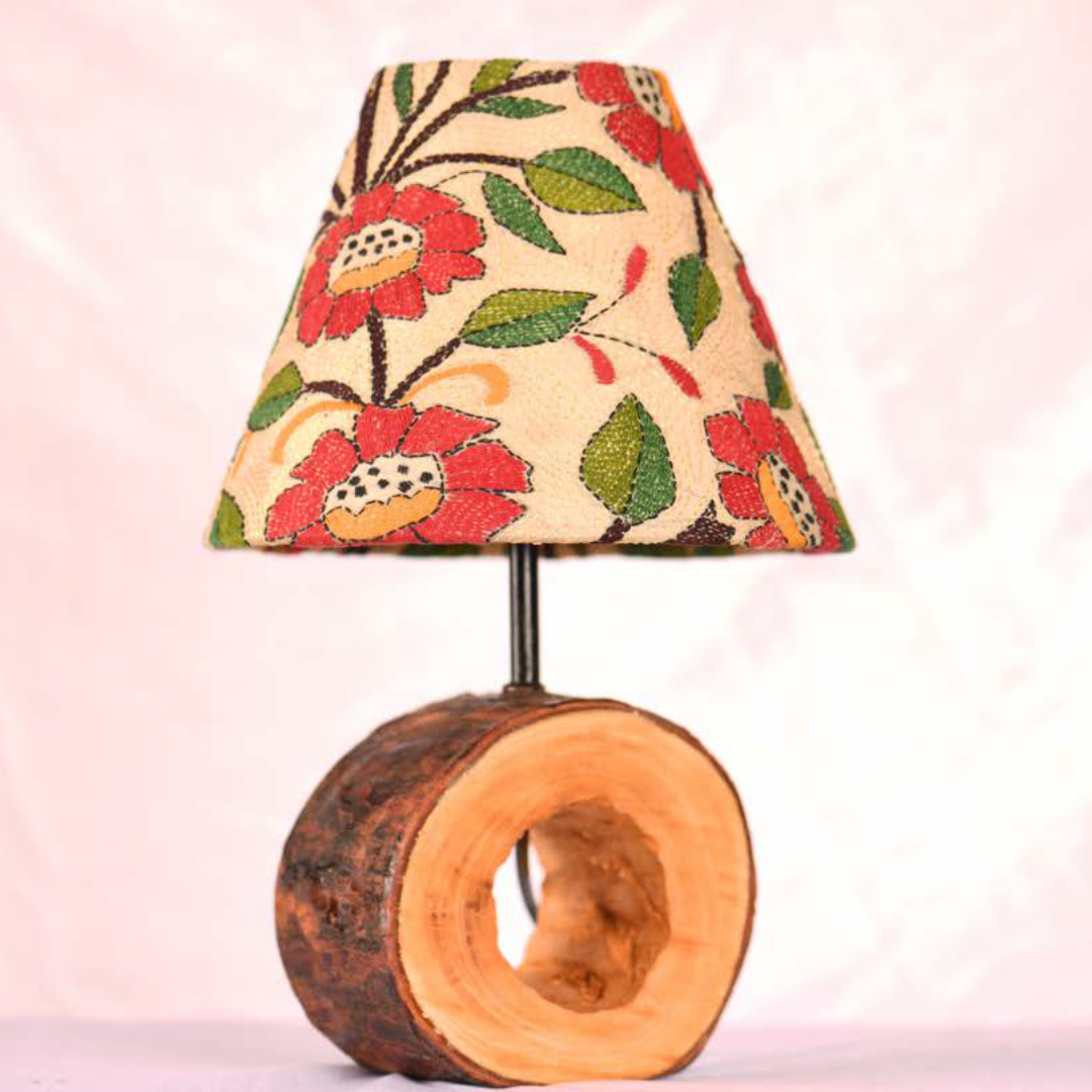 Small Deskside Tree Bark Stand + Shade
