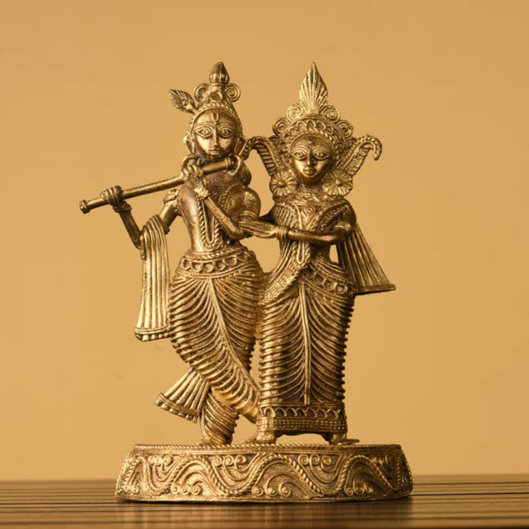 Radha Krishna - Handcrafted Dokra Artefacts