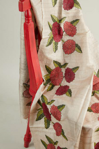 Flowers in Tusser Silk Stole